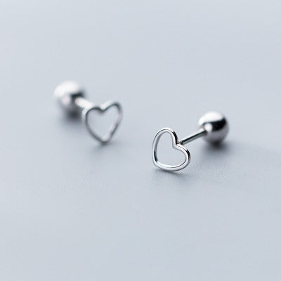 Orecchini cuore di noce